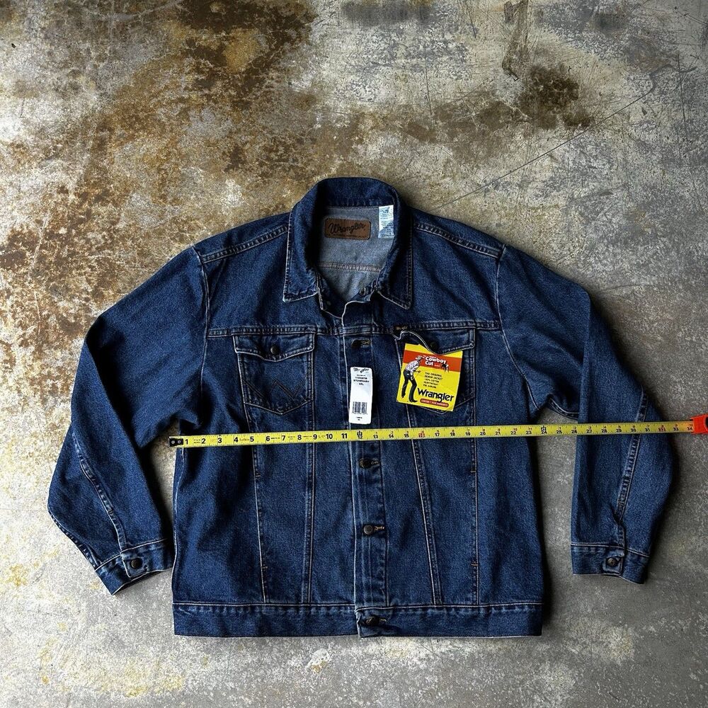 Wrangler Cowboy Cut Denim Jacket XXL Stonewash Western Trucker NWT - Picture 6 of 6